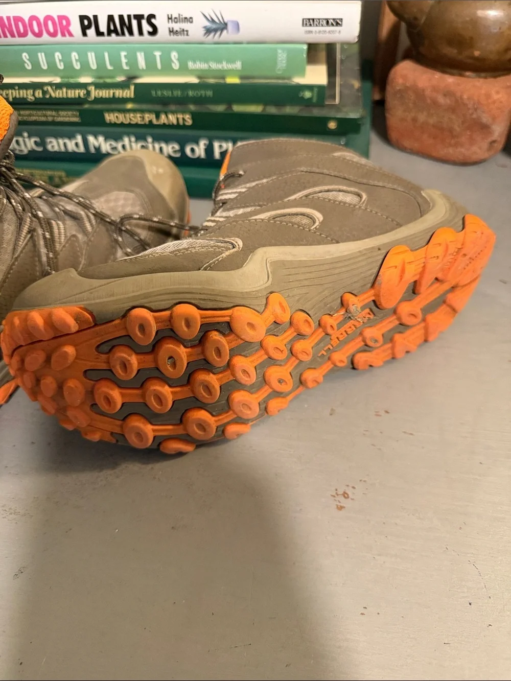 Merrell Kids Gray and Orange Outdoor Hiking Boots